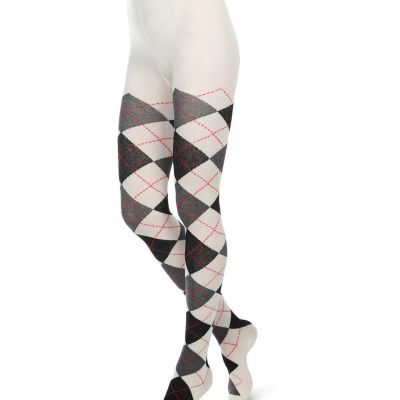 Women's Classy Argyle Thick Sweater Tights